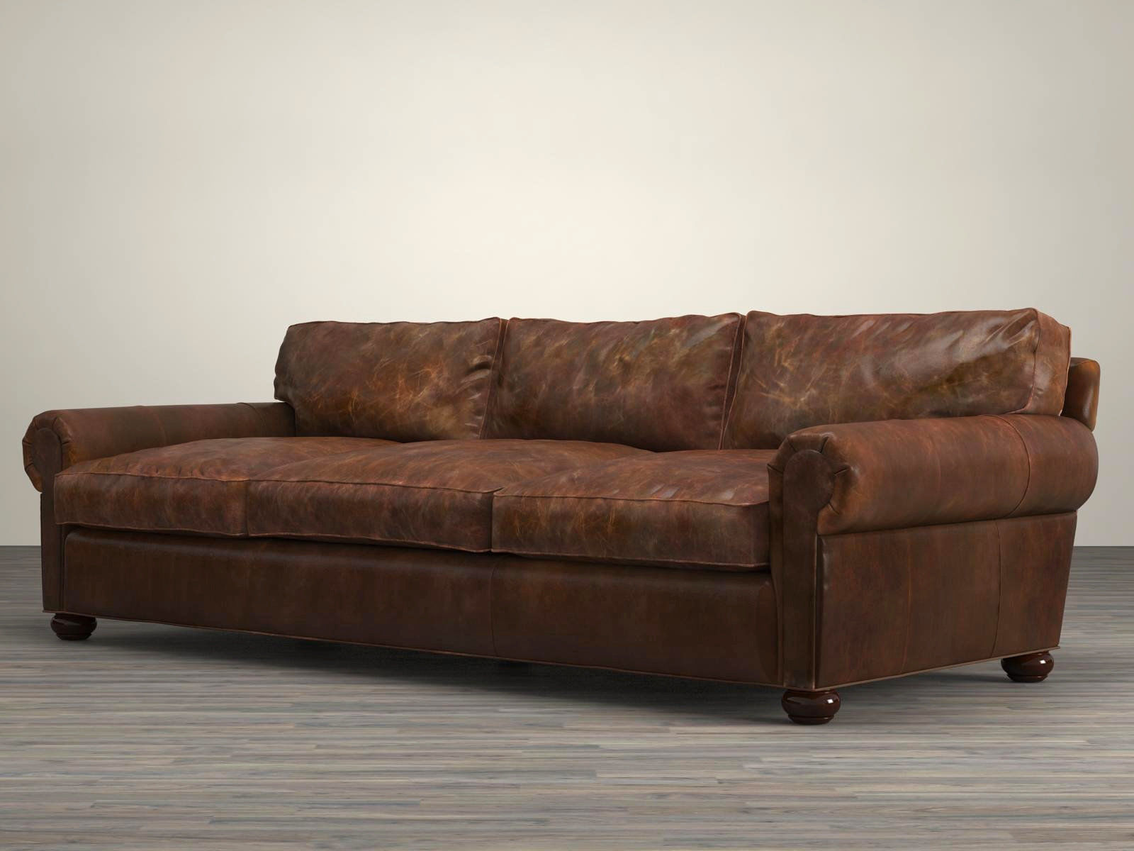 96 Lancaster Leather Sofa 3d Model