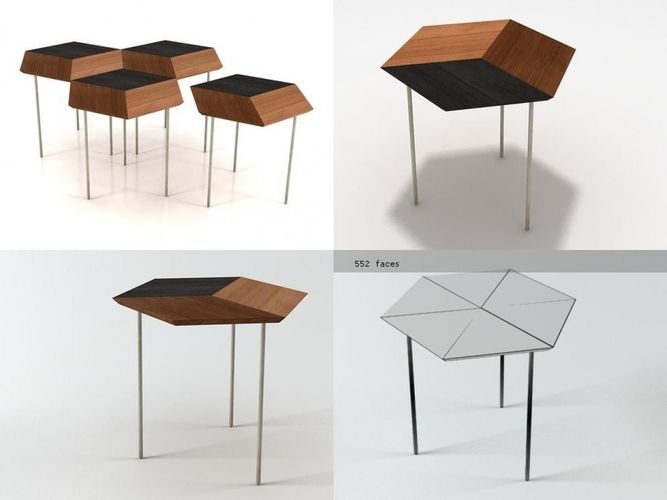 Trompe L Oeil   Side table 3D model