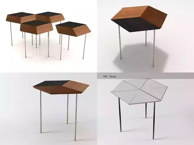 Trompe L Oeil   Side table 3D model