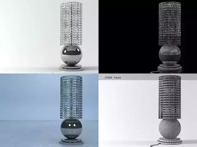 Deco table lamp 3D model