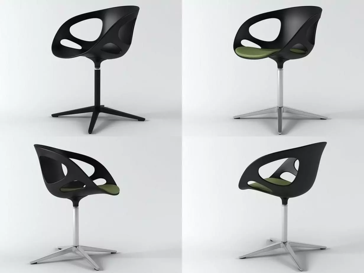 RIN swivel chair - swivel chair 3D model_0