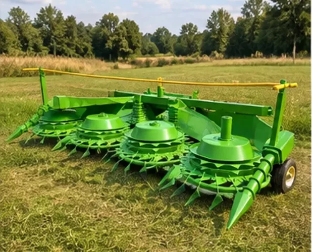 Agricultural Harvester Header - Rotary Disc Mower and Croping