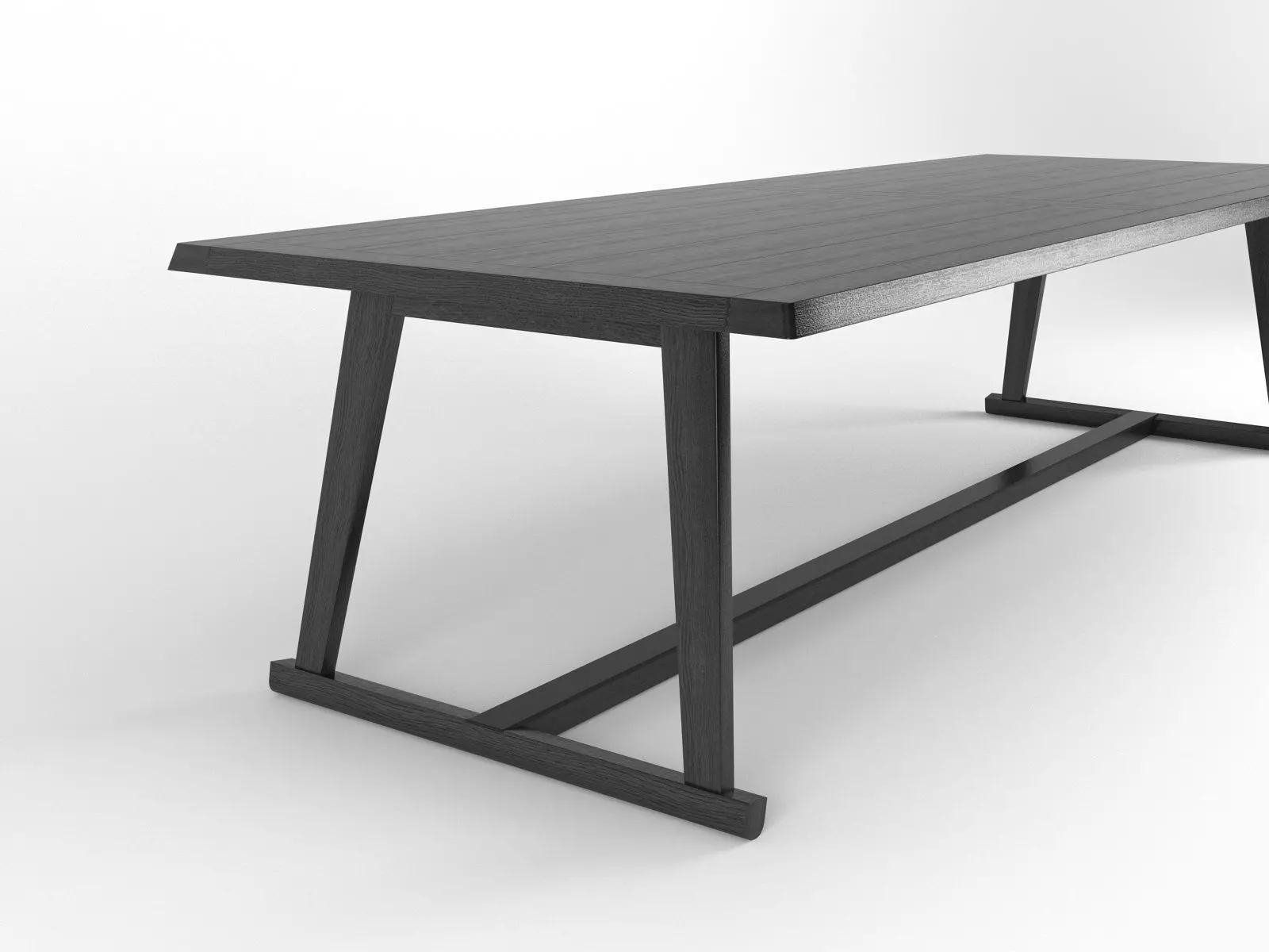 Recipio dining table with legs 3D model_6