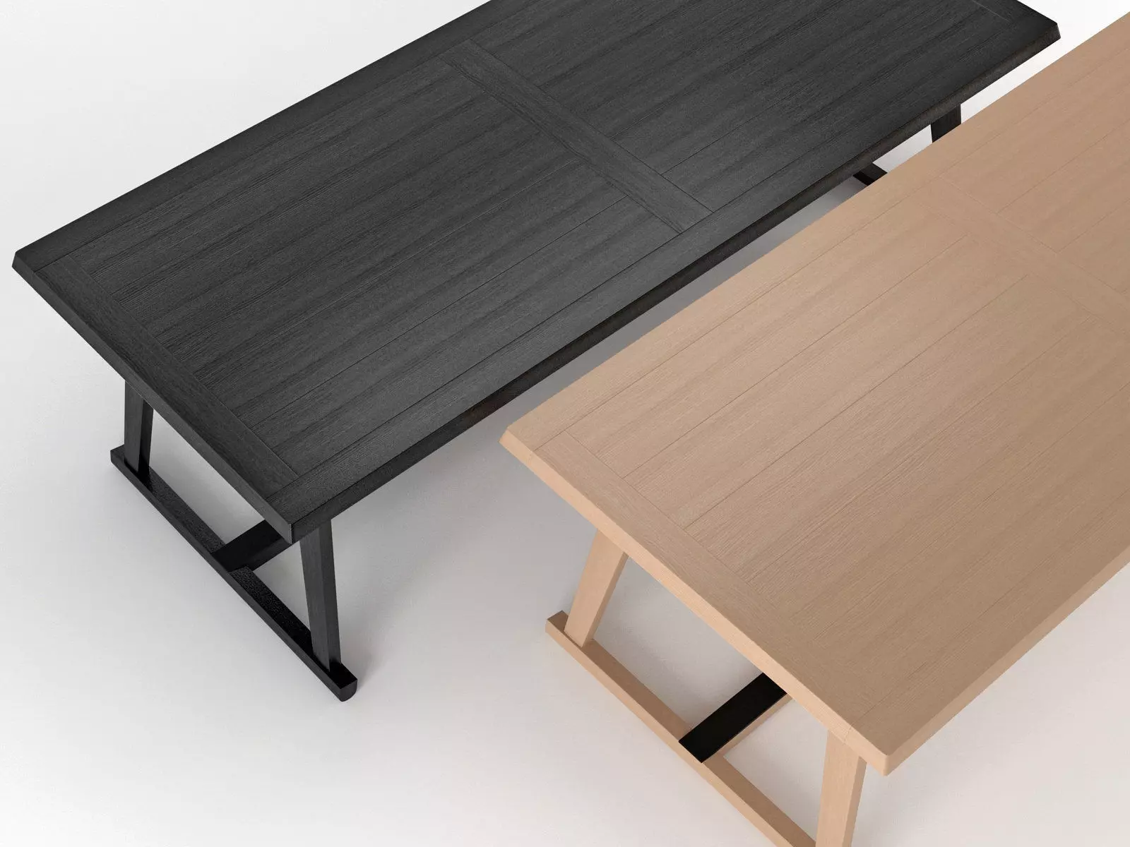Recipio dining table with legs 3D model_1