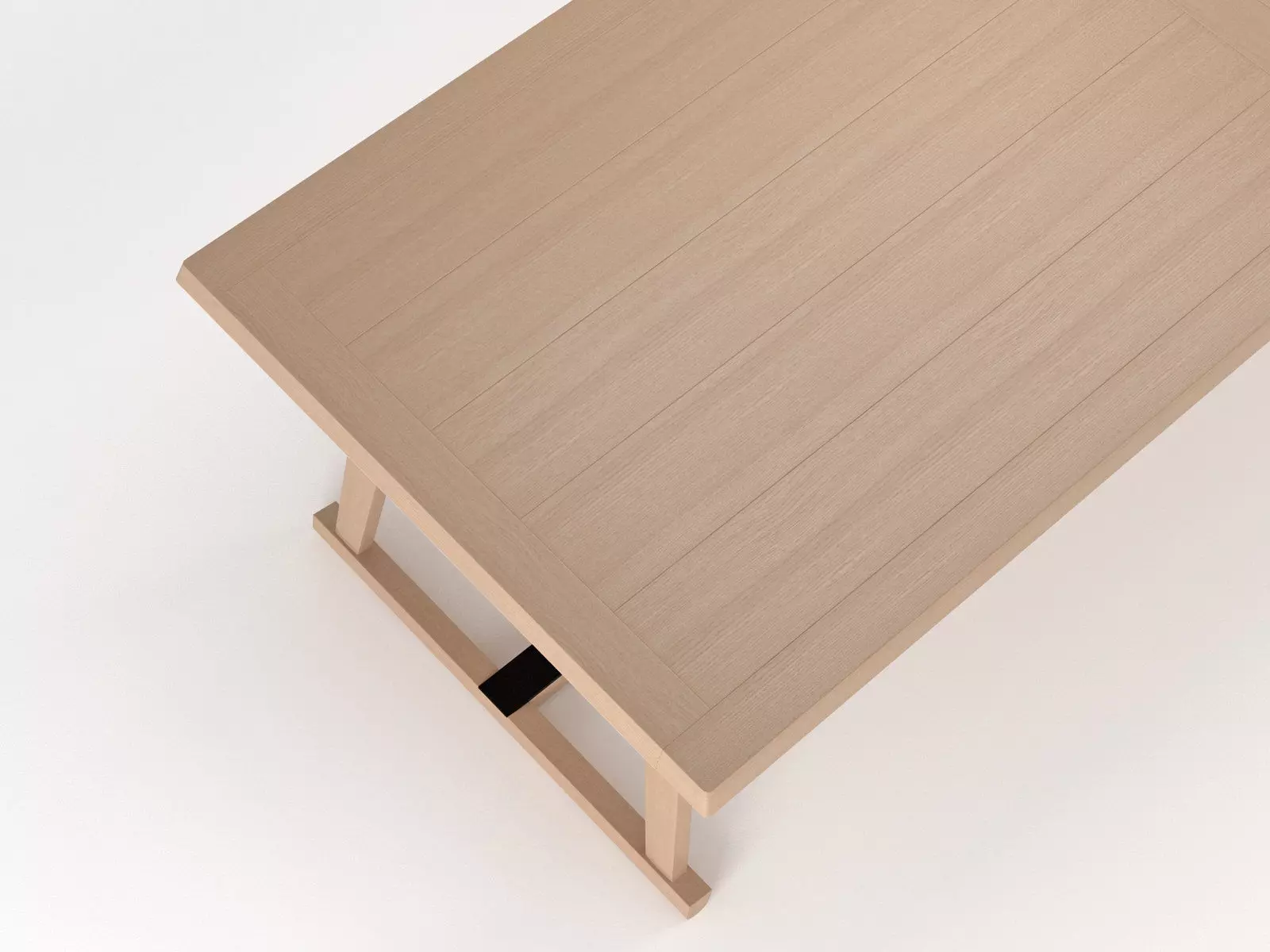 Recipio dining table with legs 3D model_3