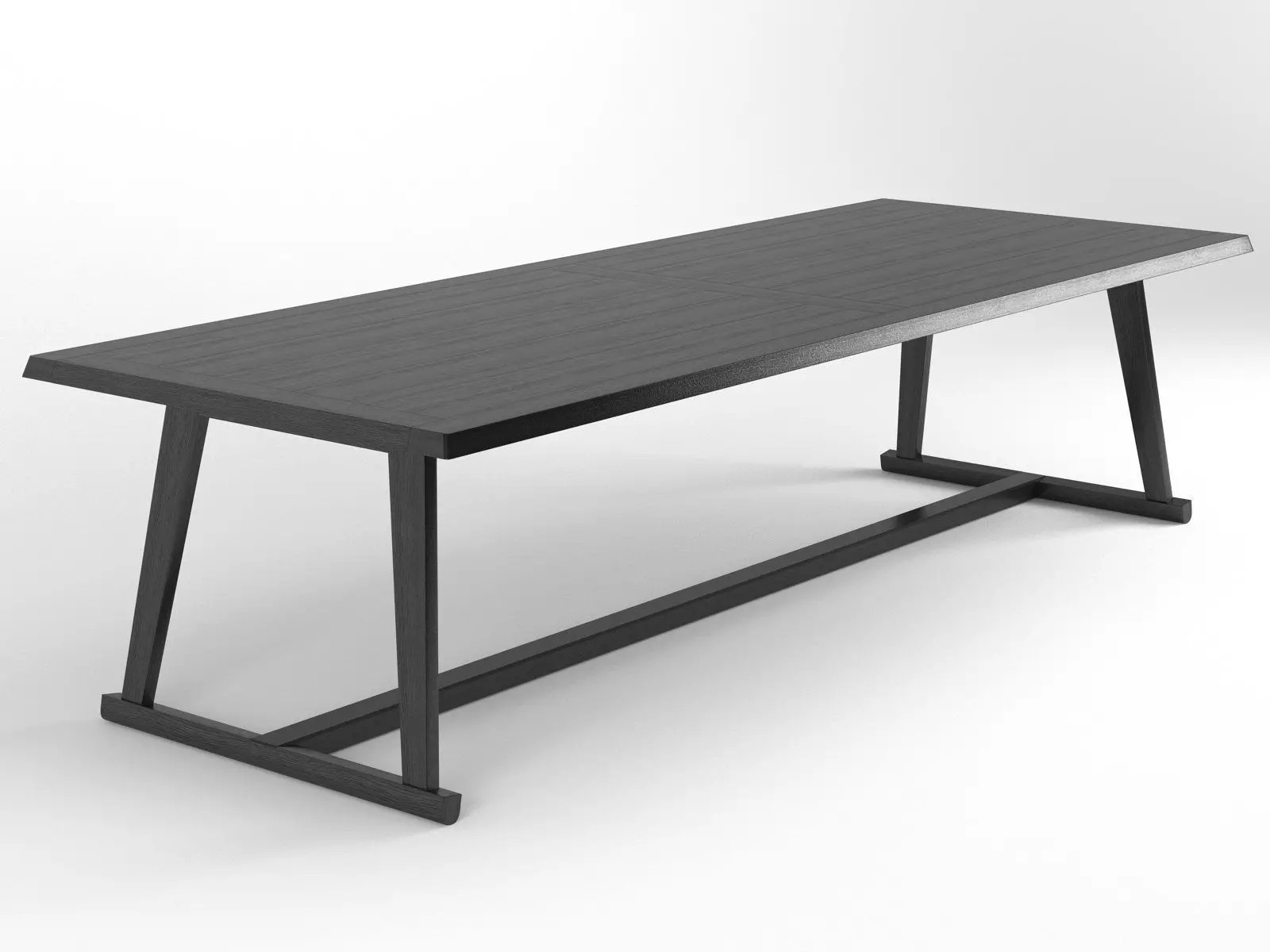 Recipio dining table with legs 3D model_5