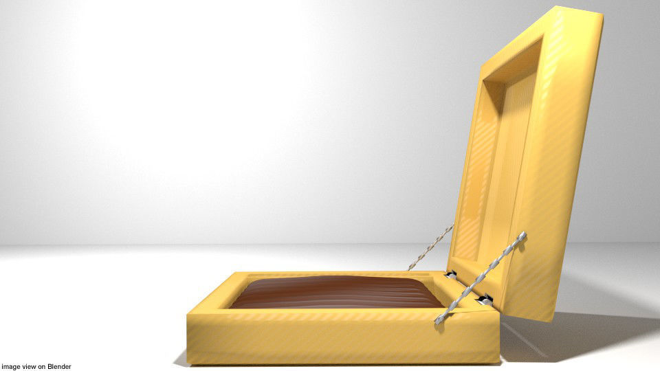 Cigar box with chocolate in it 3D model_2