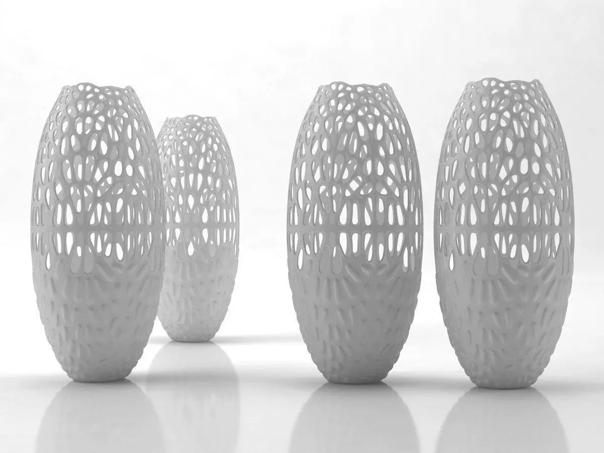 Lace Vase 3D model_1