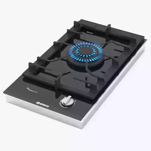 BOSCH Domino gas hob PRA3A6D70 Serie 8 3D model