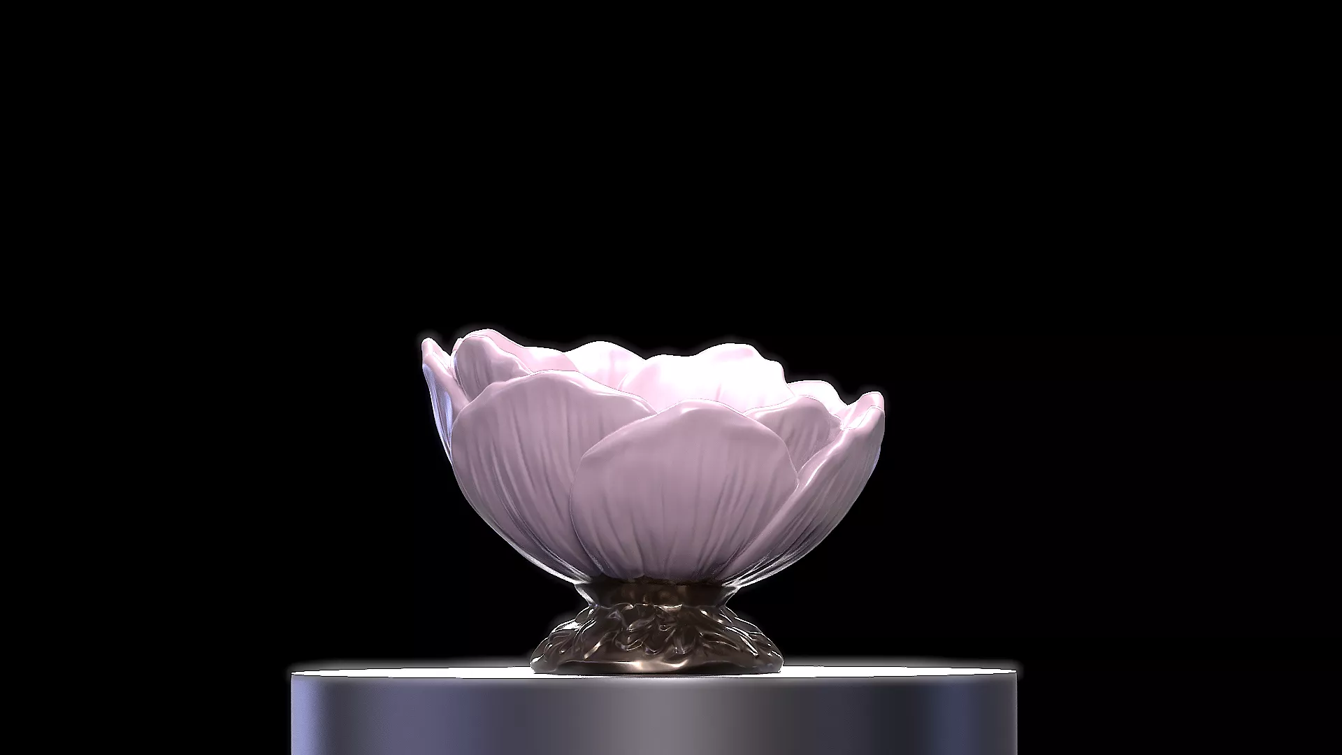 Lotus Flower Bowl 3D print model