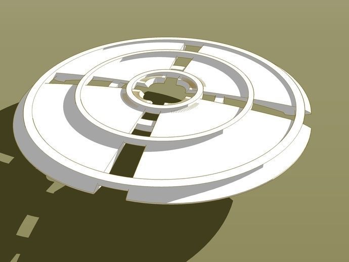 Frisbee Golf Marker Free 3D print model_1