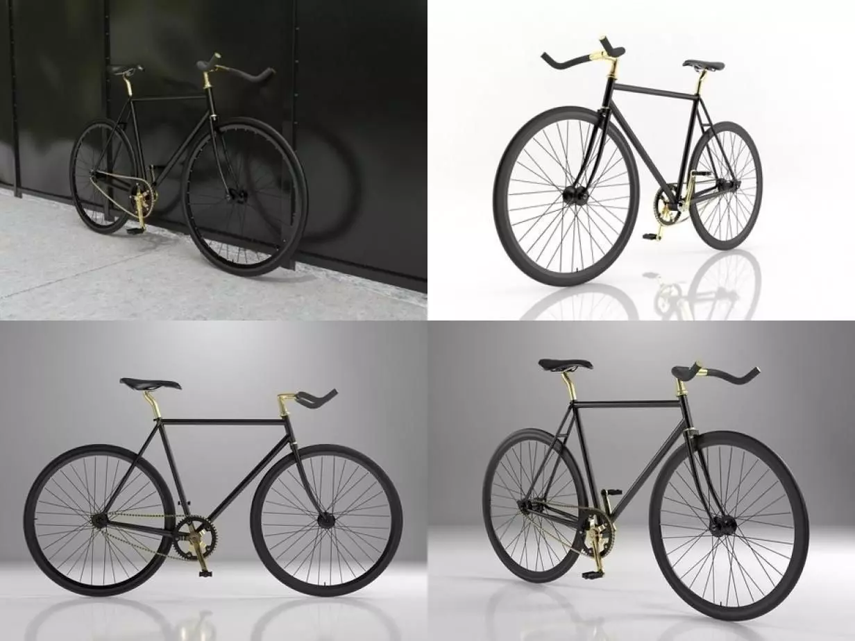 Fixie Bike 3D model_0