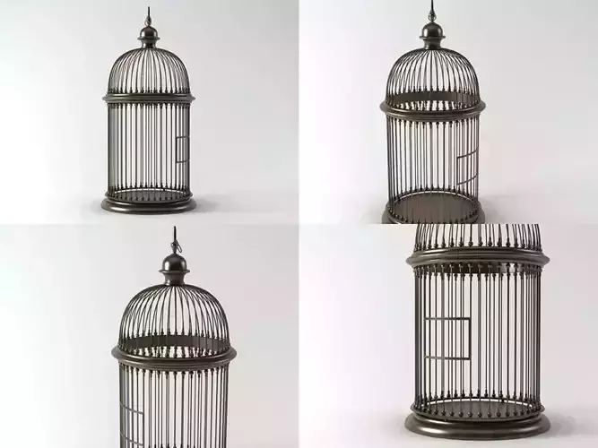 Birdcage four different bird cages