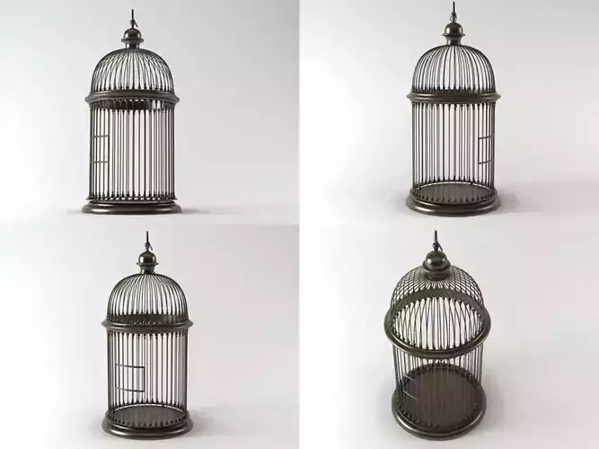 Birdcage four different bird cages
