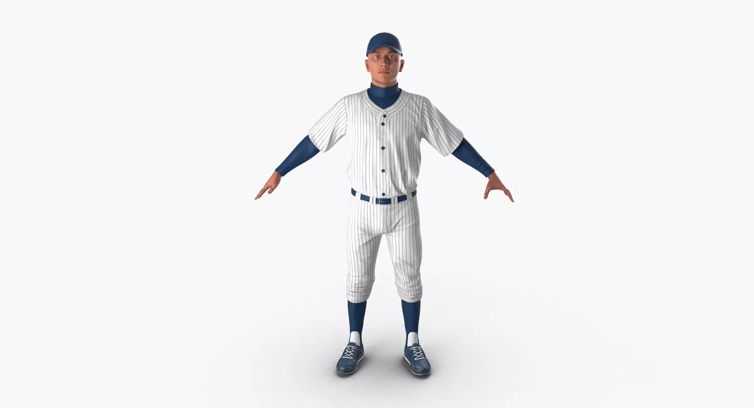 Baseball Player Generic 5 3D model