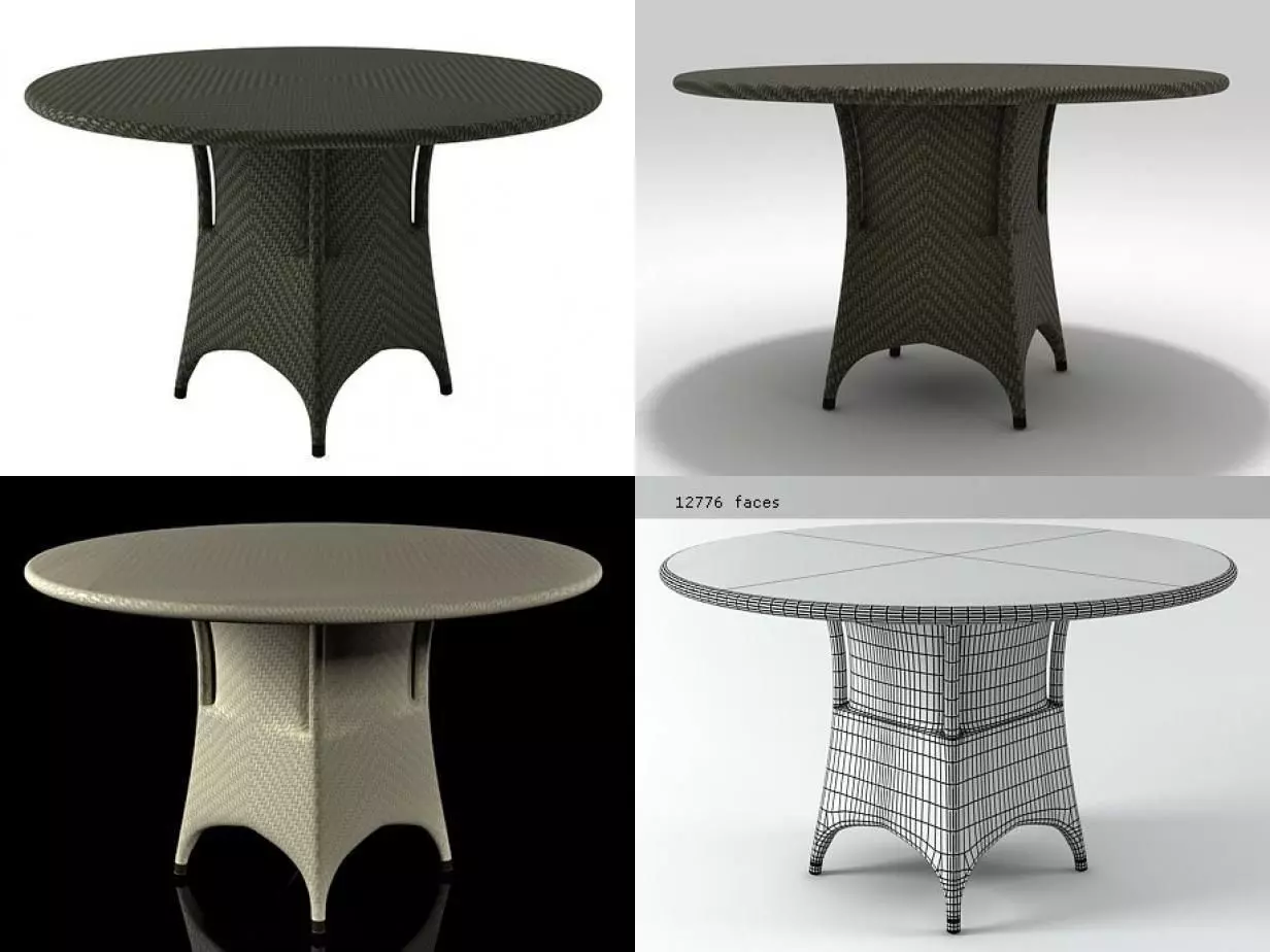 Marrakesh Dining Table 3D model_0