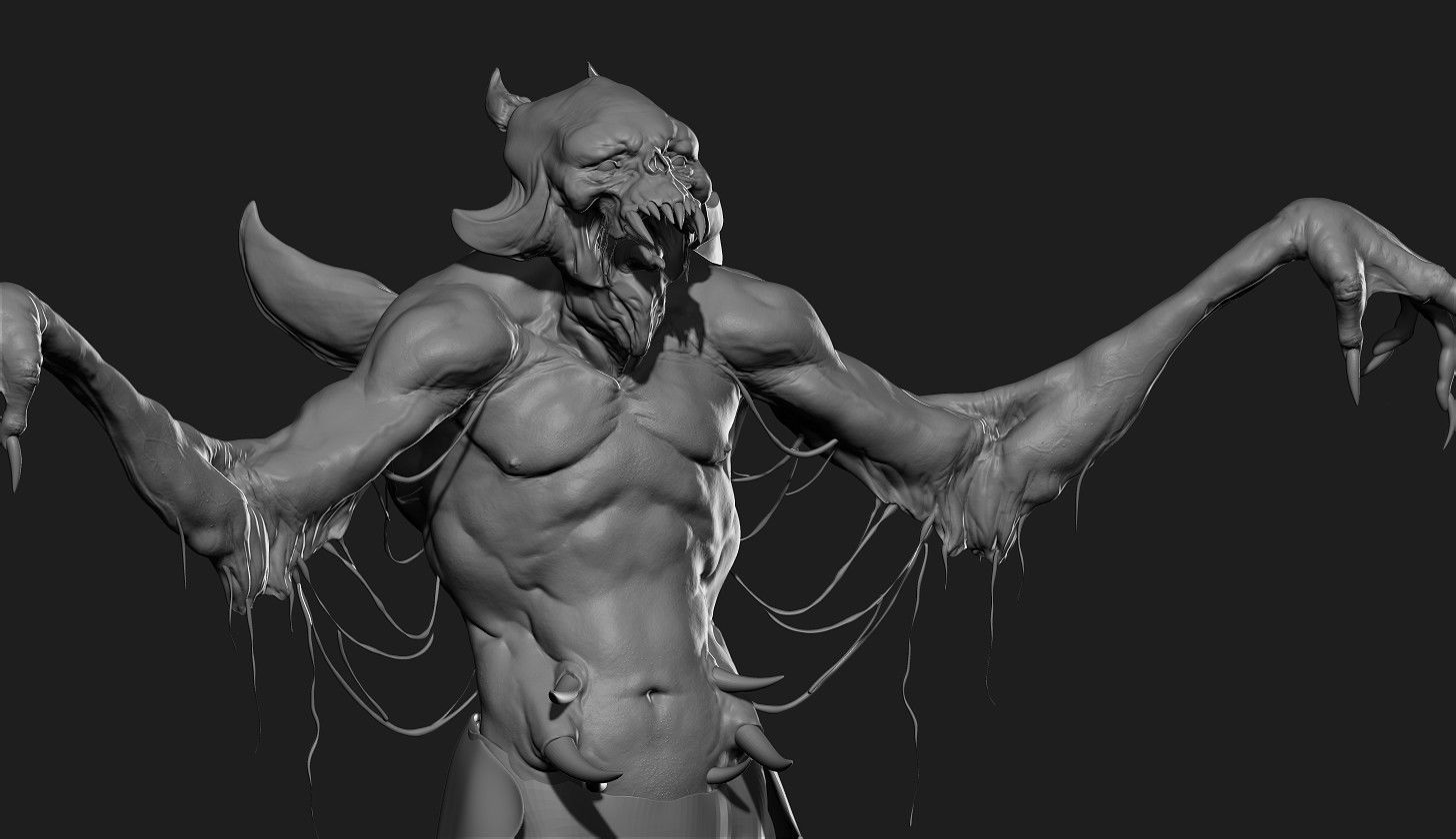 Vampire Zbrush 3D model_2