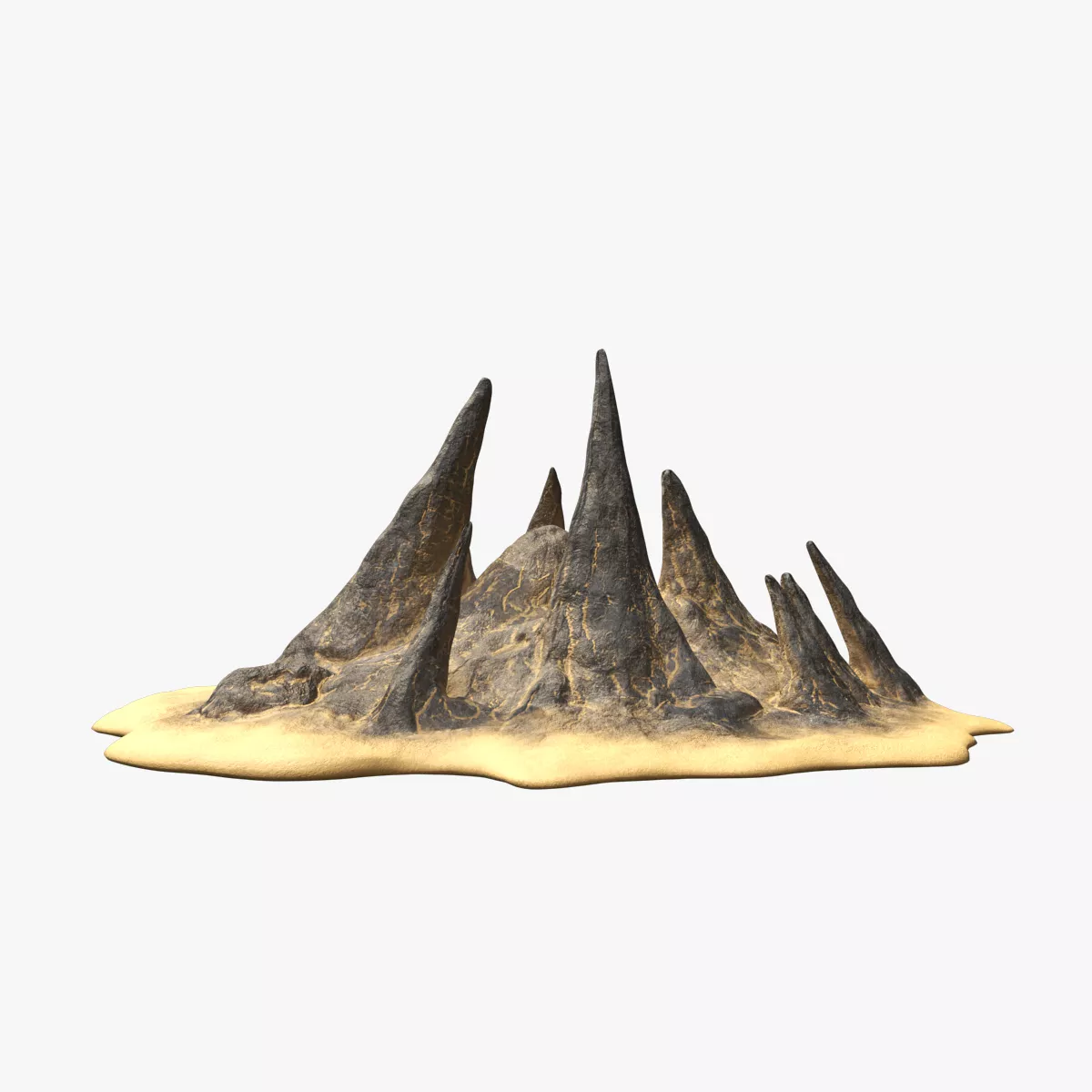 Rock V33 Low-poly 3D model