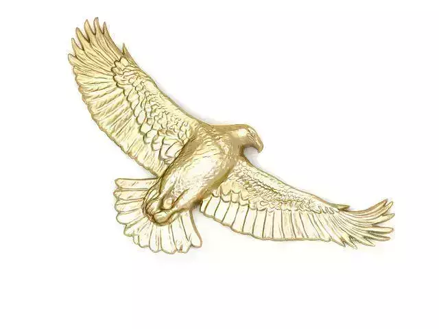 Pendant golden eagle wall art