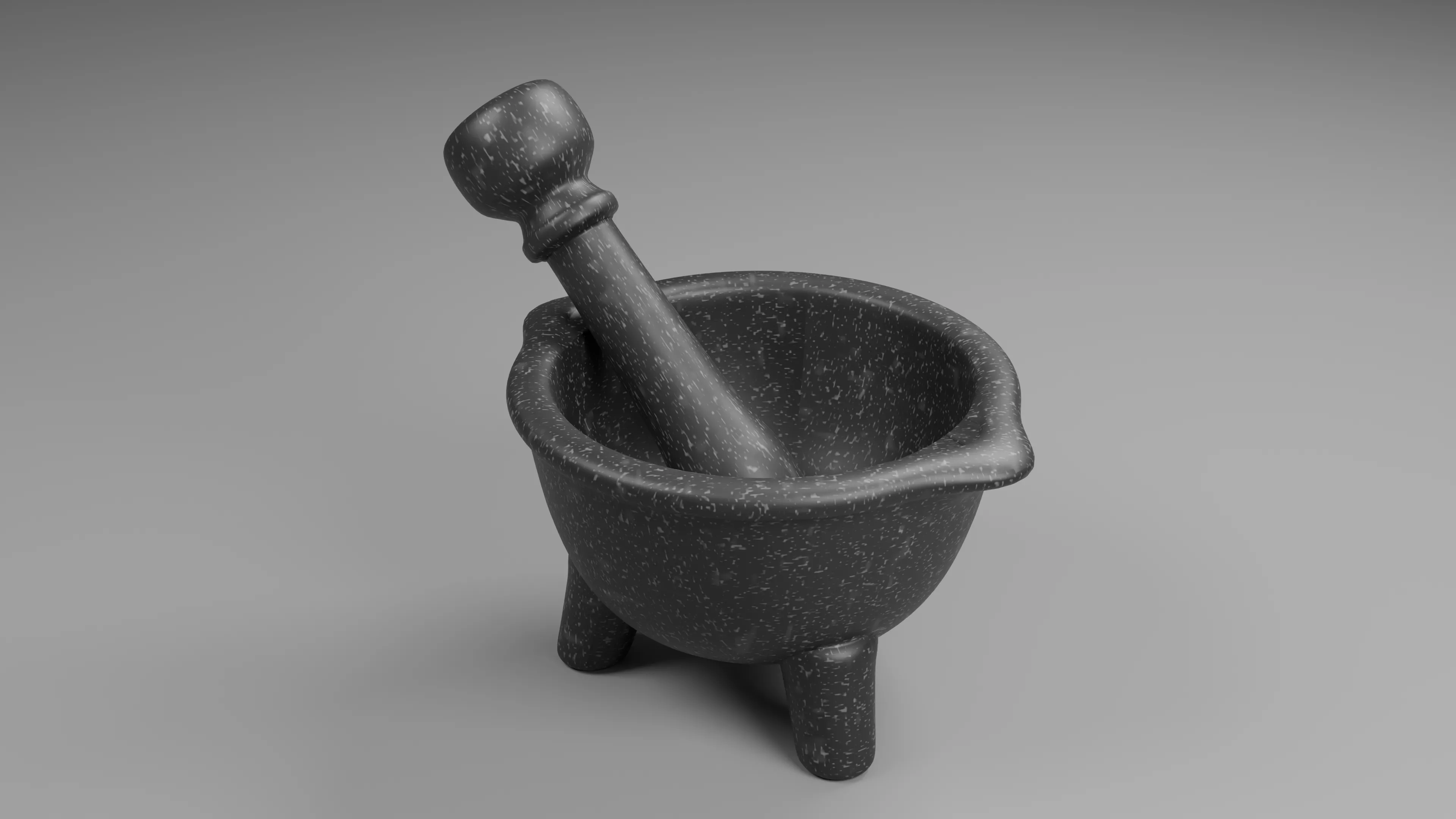 POLYPASTA - Mortar Low-poly 3D model