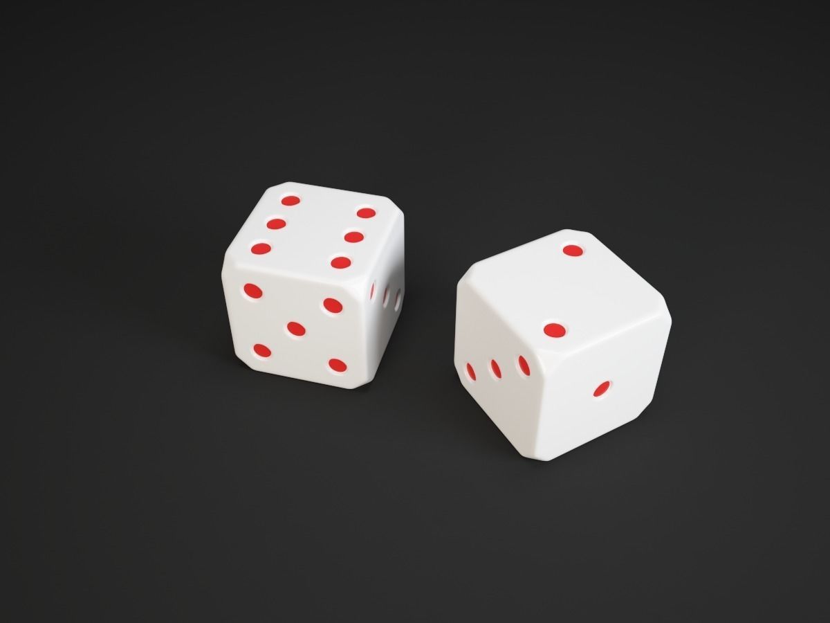 High Quality Dice Free 3D model_0