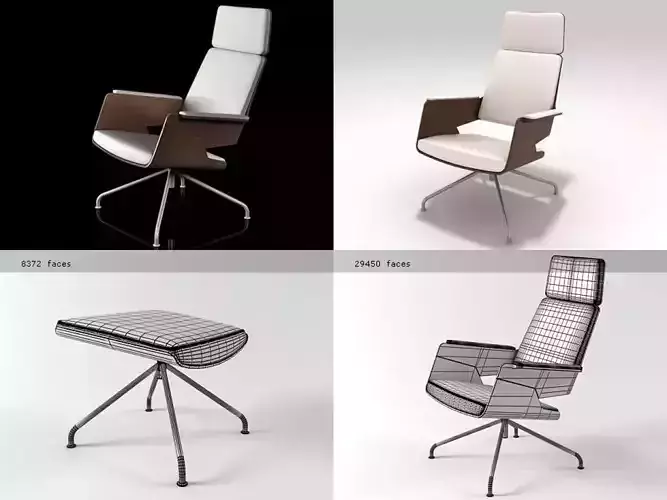 S850S850H four different chairs and footstool