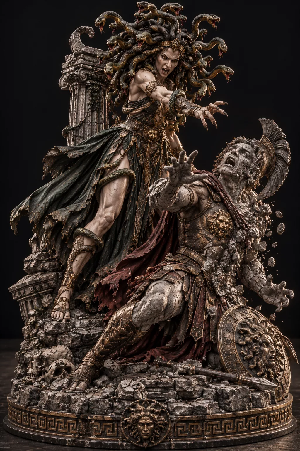 Medusa Gorgon Greek Mythology Statue 3D print model