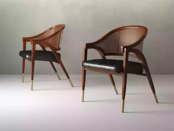 A Frame Rattan Chair