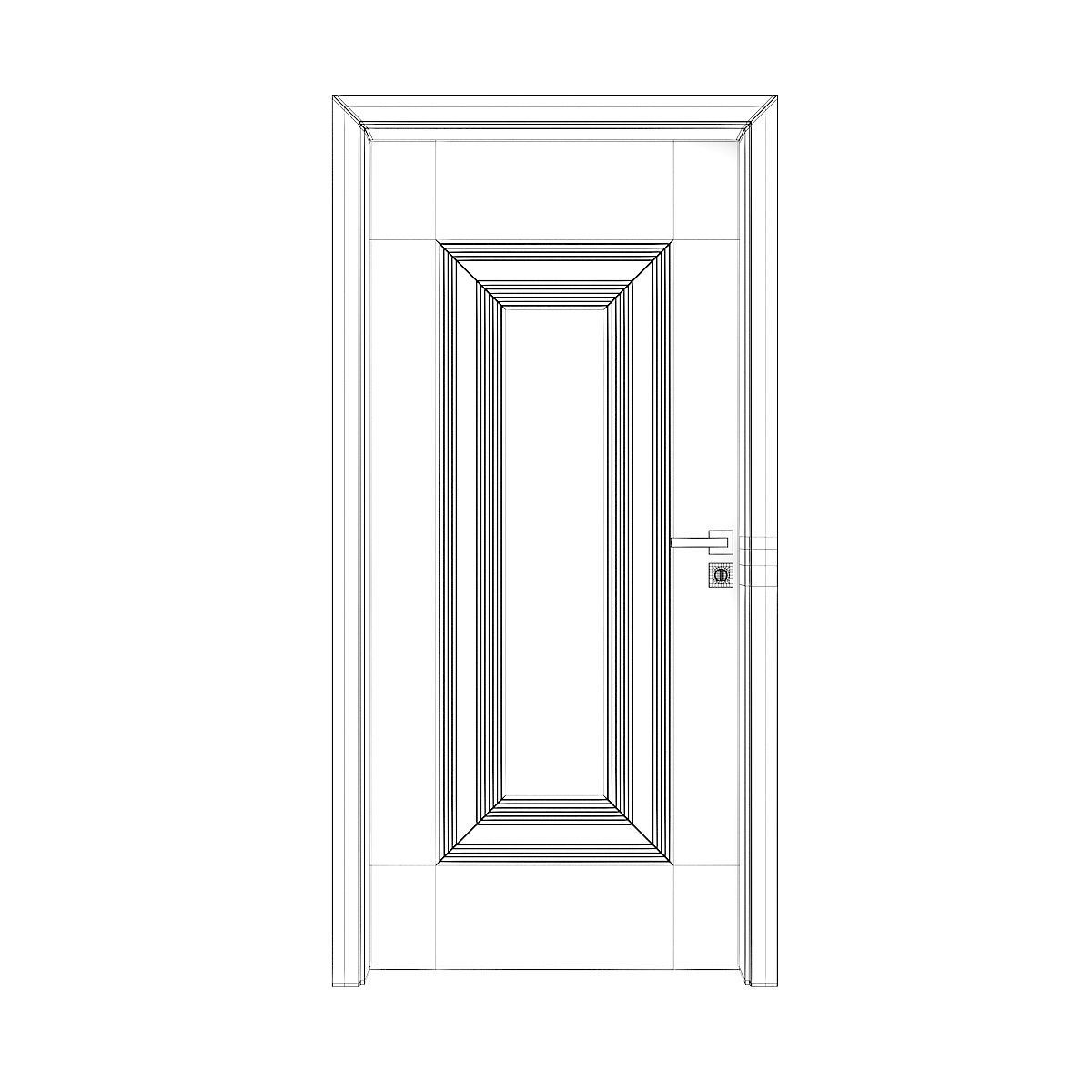 Interior Door 3D model_4