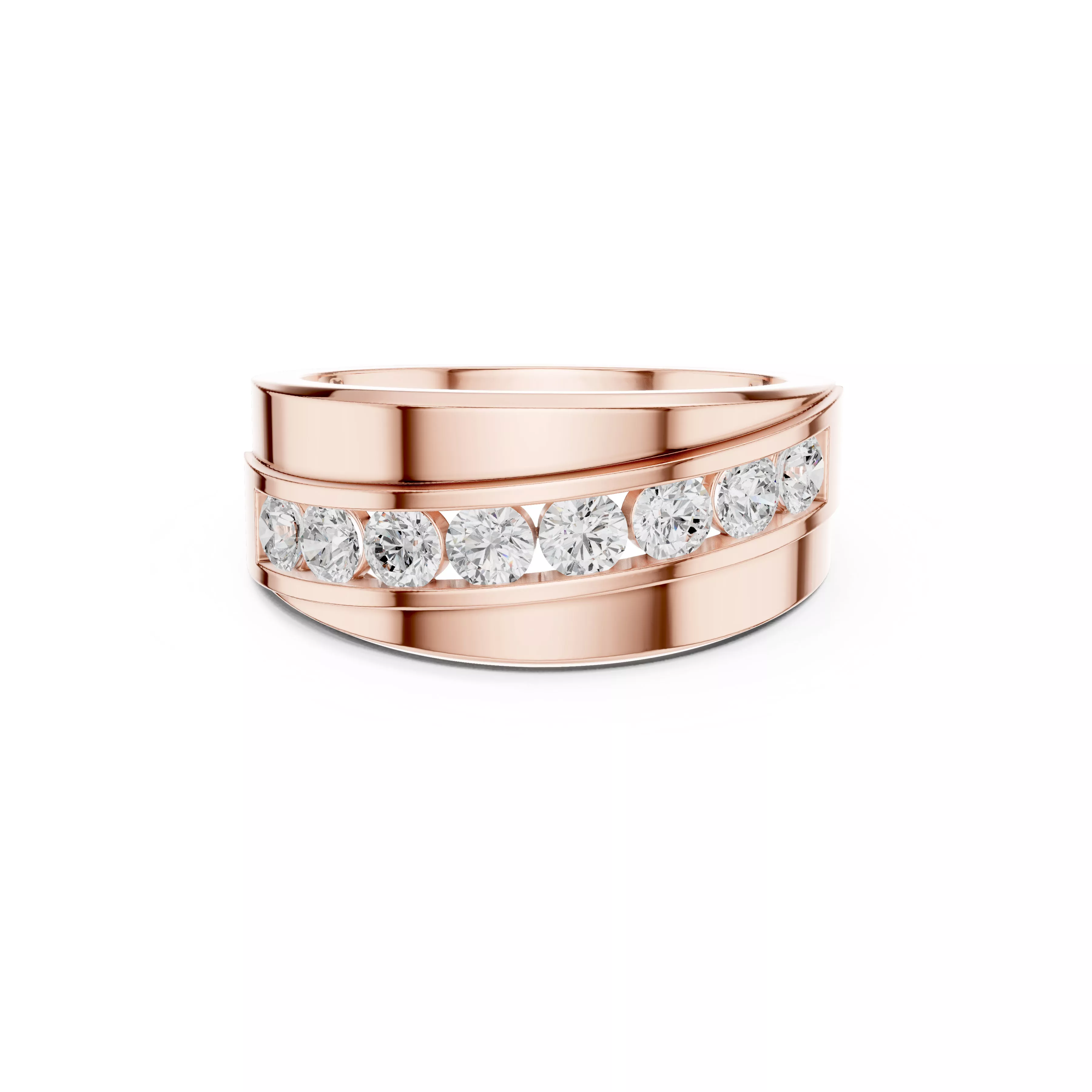 Buy Diamond Ring CAD Engagement Wedding Jewelry STL 3DM R5906 3D print model