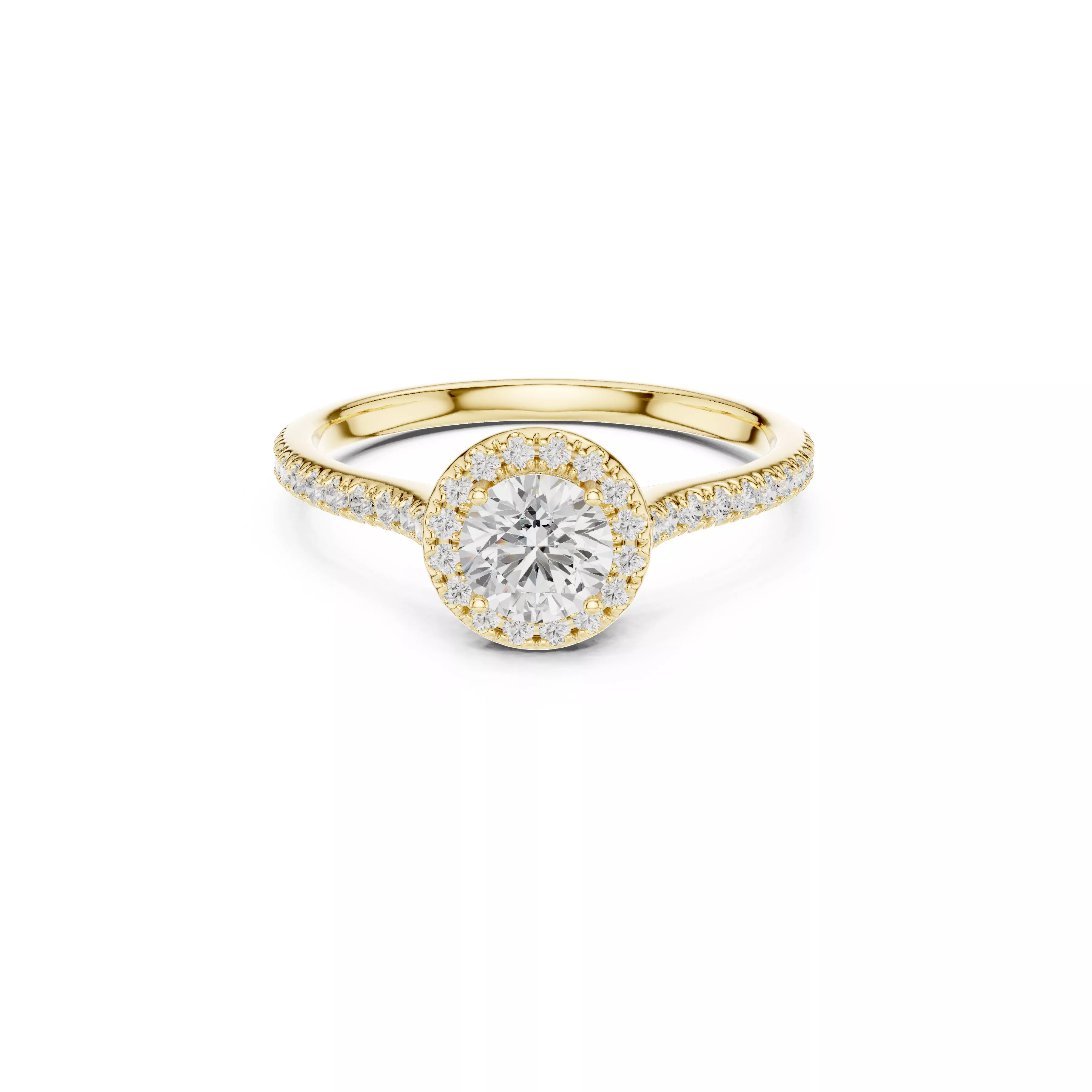 Buy Diamond Ring CAD Engagement Wedding Jewelry STL 3DM R5902 3D print model