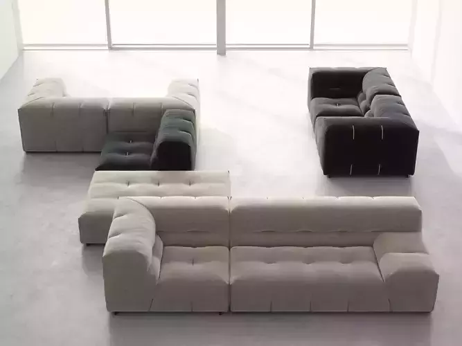 T T C chaise lounge chair 3D model