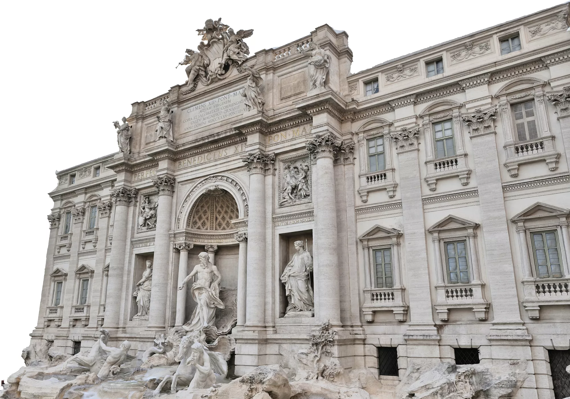 Fountain Di Trevi Low-poly 3D model