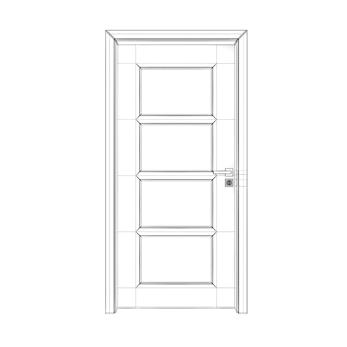 Interior Door 3D model_4