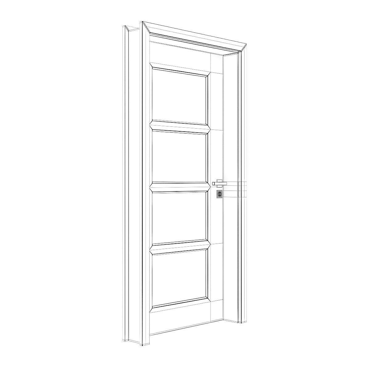 Interior Door 3D model_5