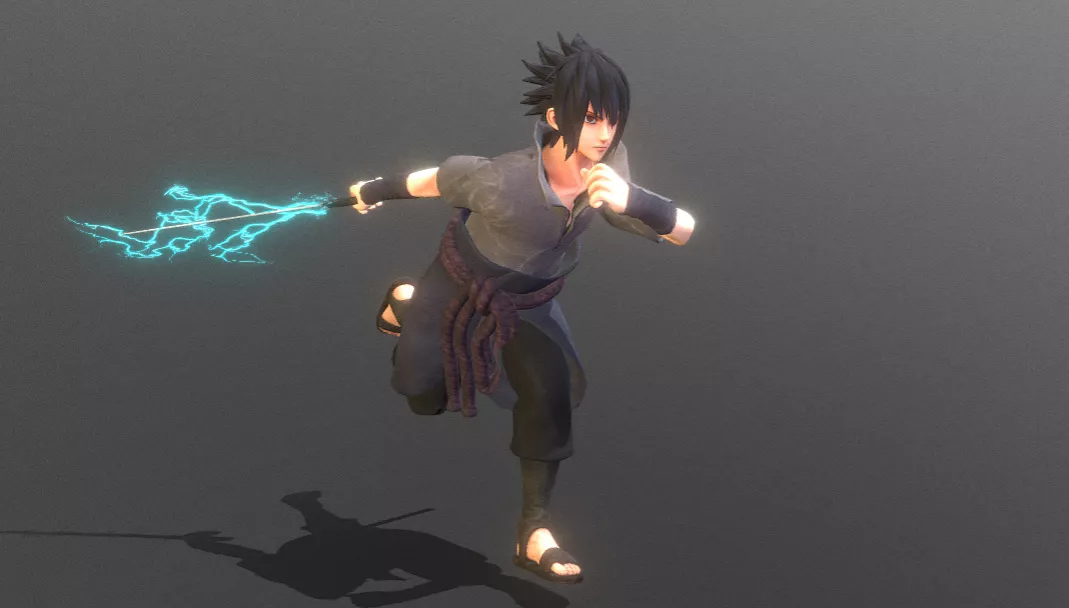 Sasuke Chidori Lightning Style Fbx 3D model