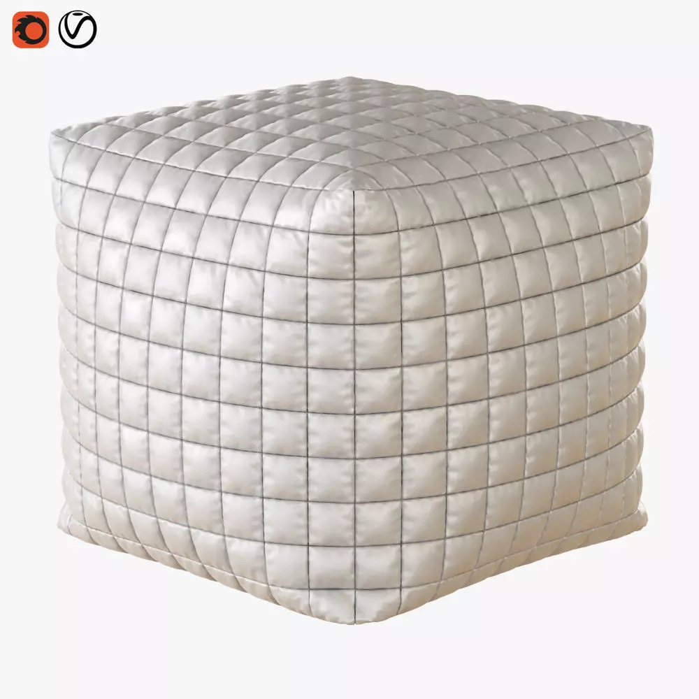 Pouf Cube FATBOY 1 3D model_0
