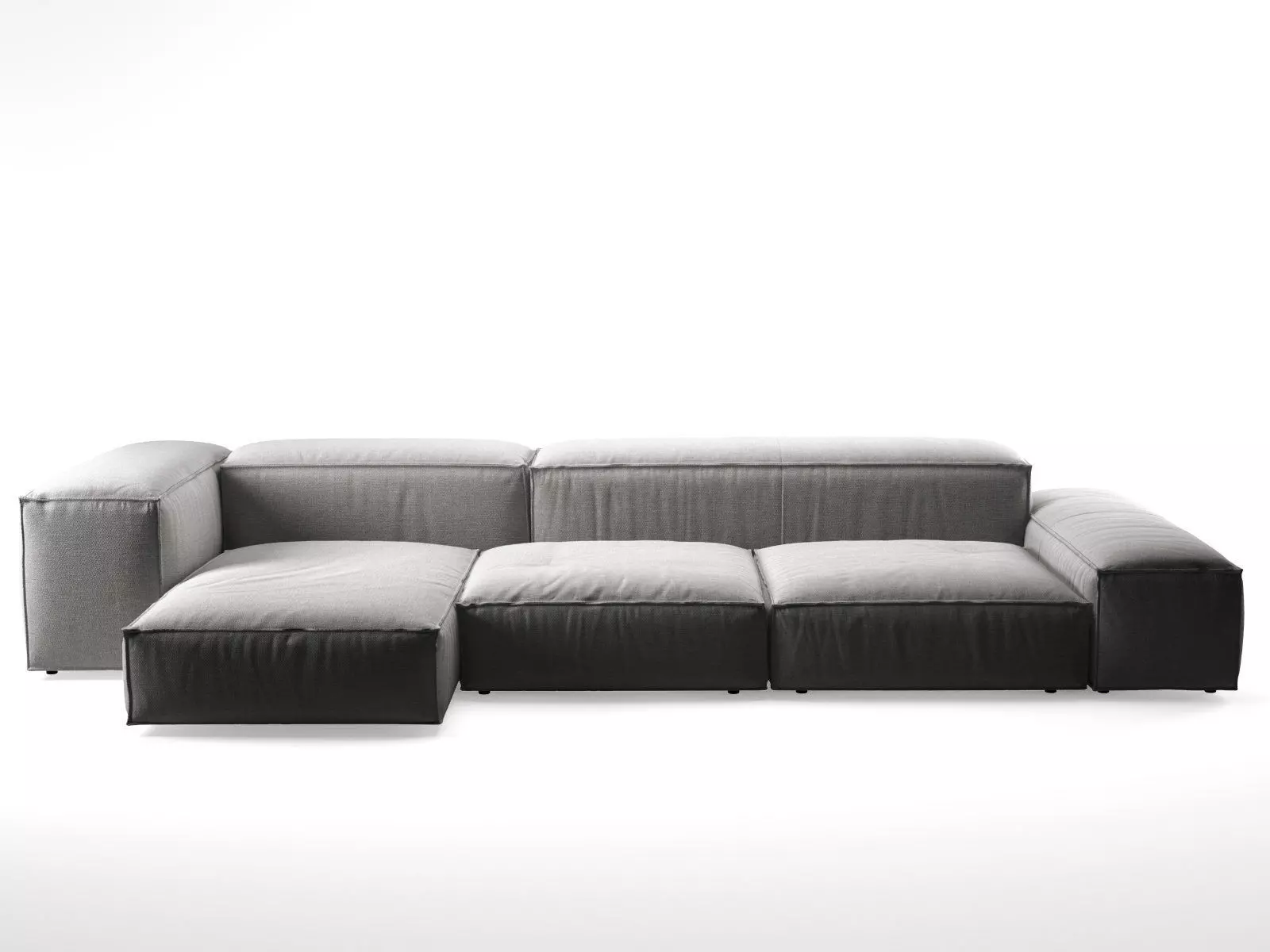 E C modern sectional sofa 3D model_2