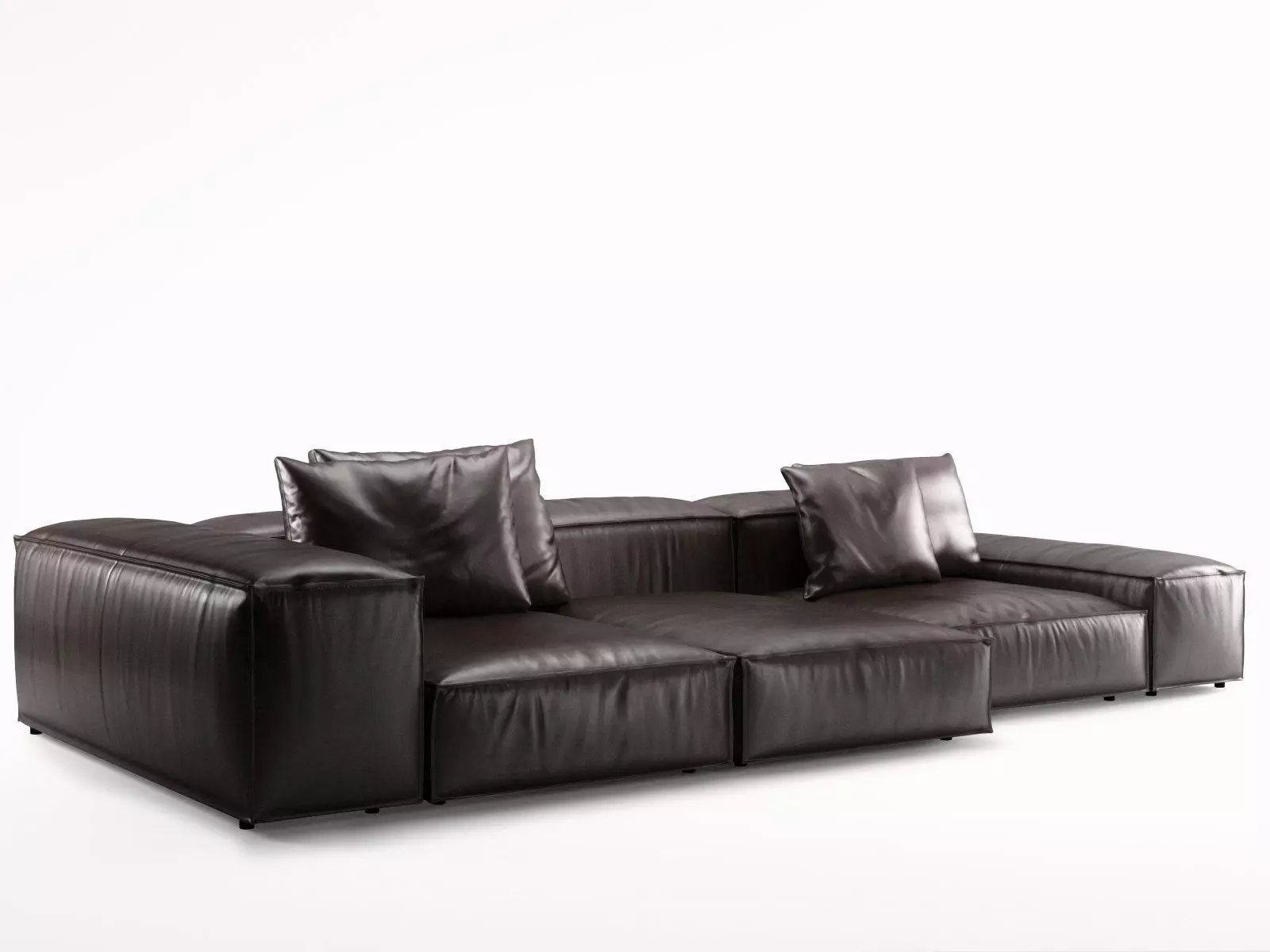 E C modern sectional sofa 3D model_3