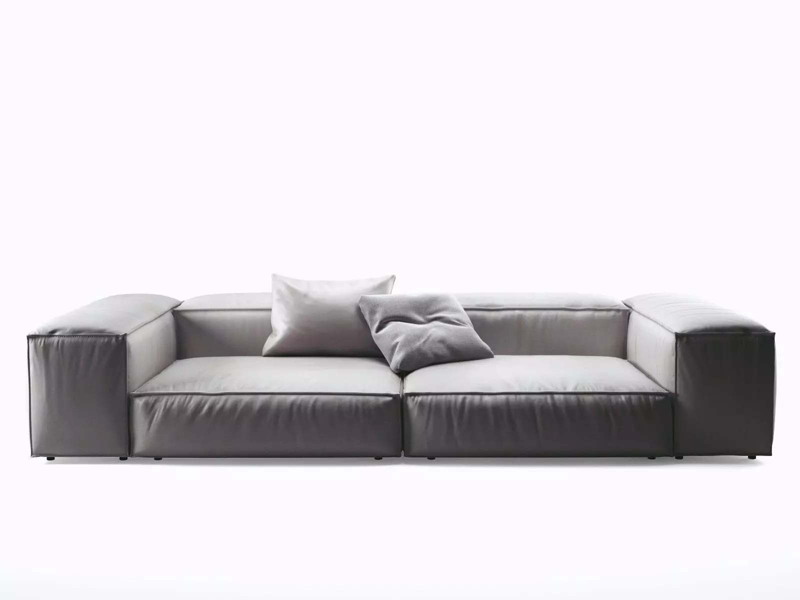E A seater sofa leather 3D model_0
