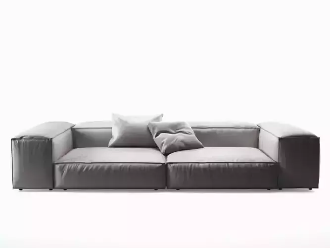 E A seater sofa leather