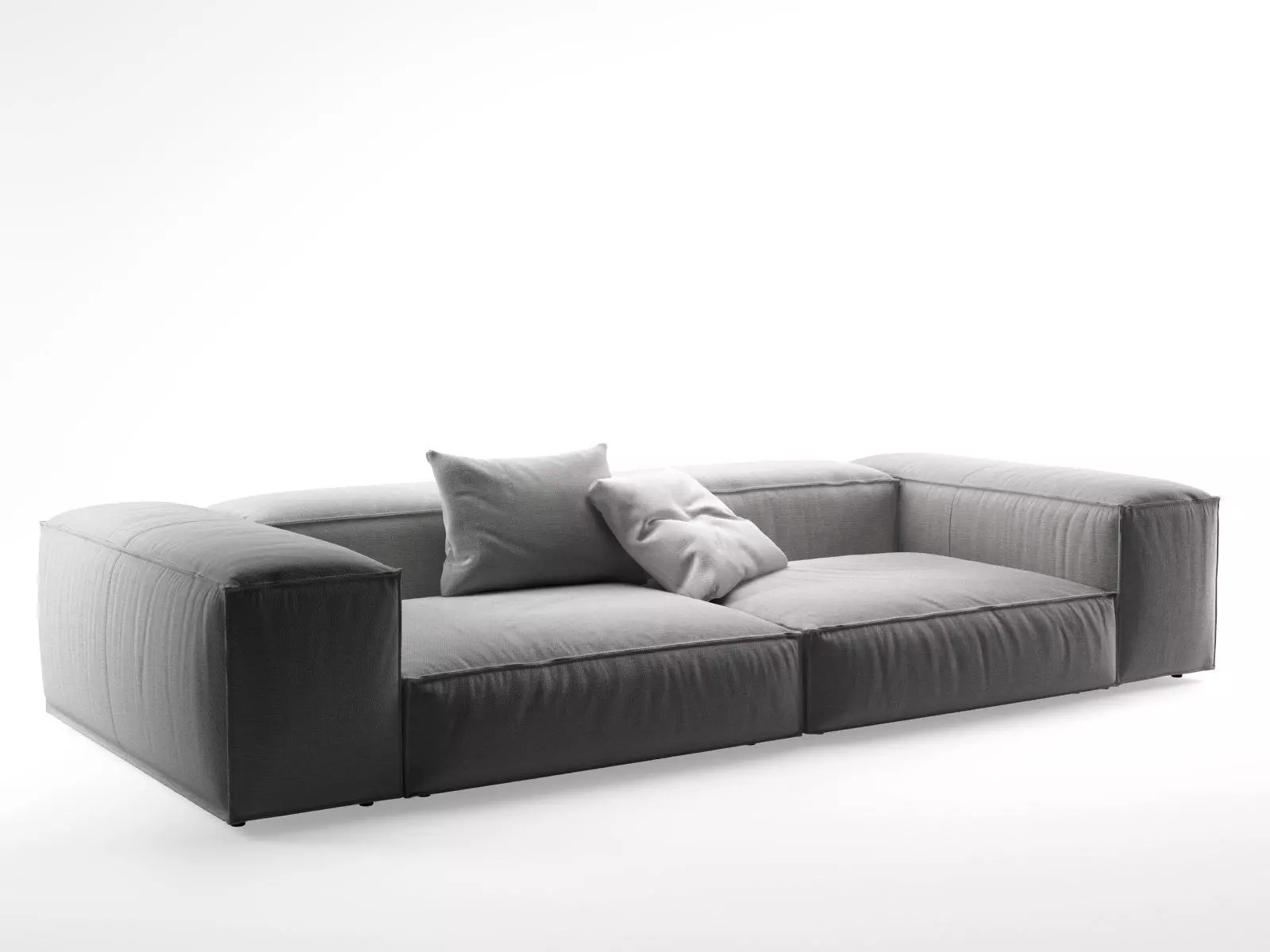 E A seater sofa leather 3D model_5