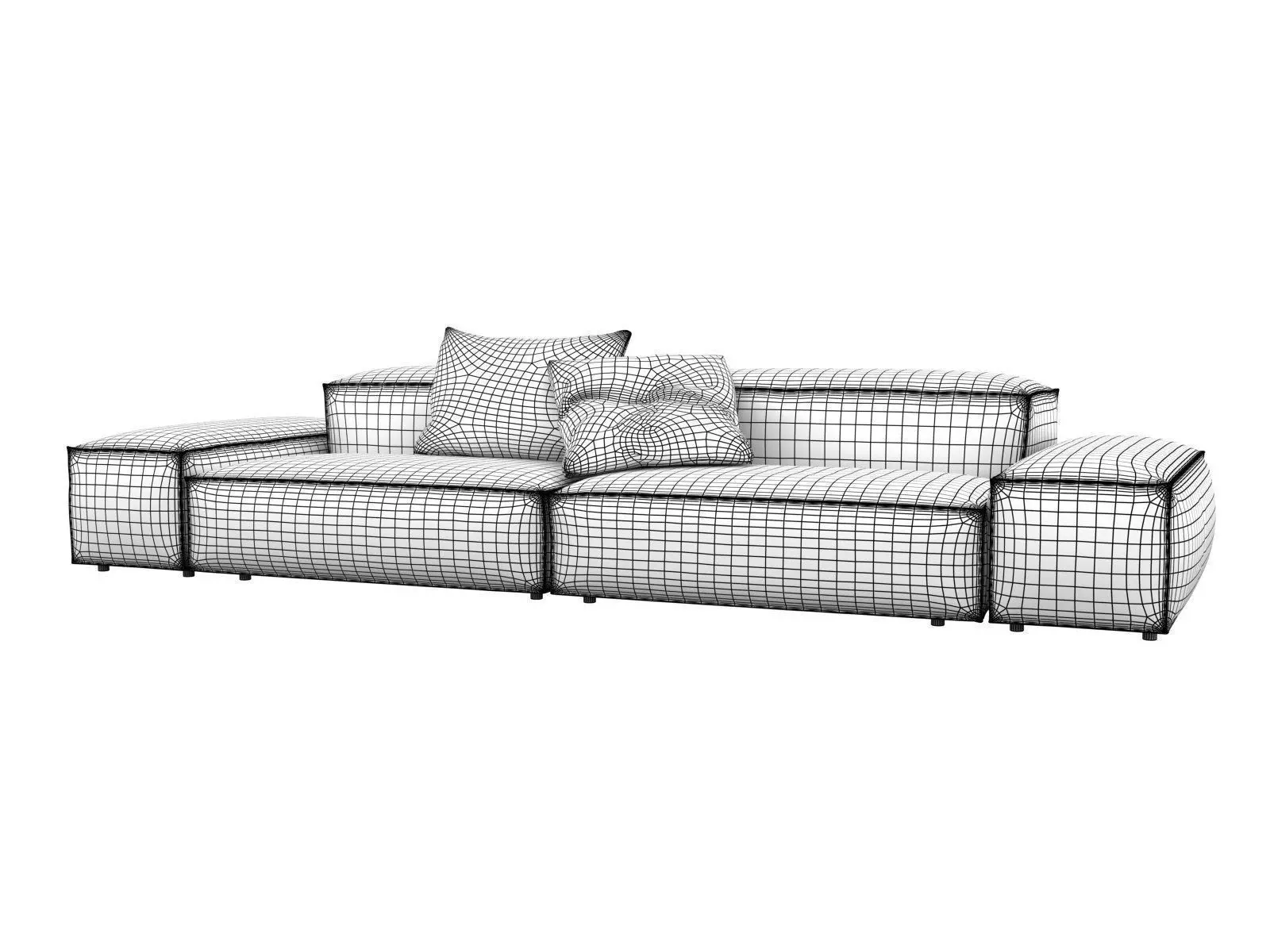 E A seater sofa leather 3D model_10