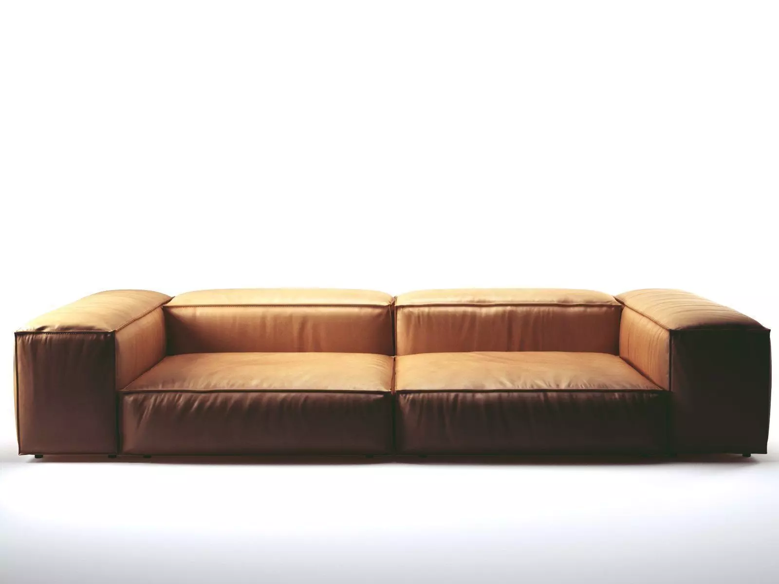 E A seater sofa leather 3D model_3