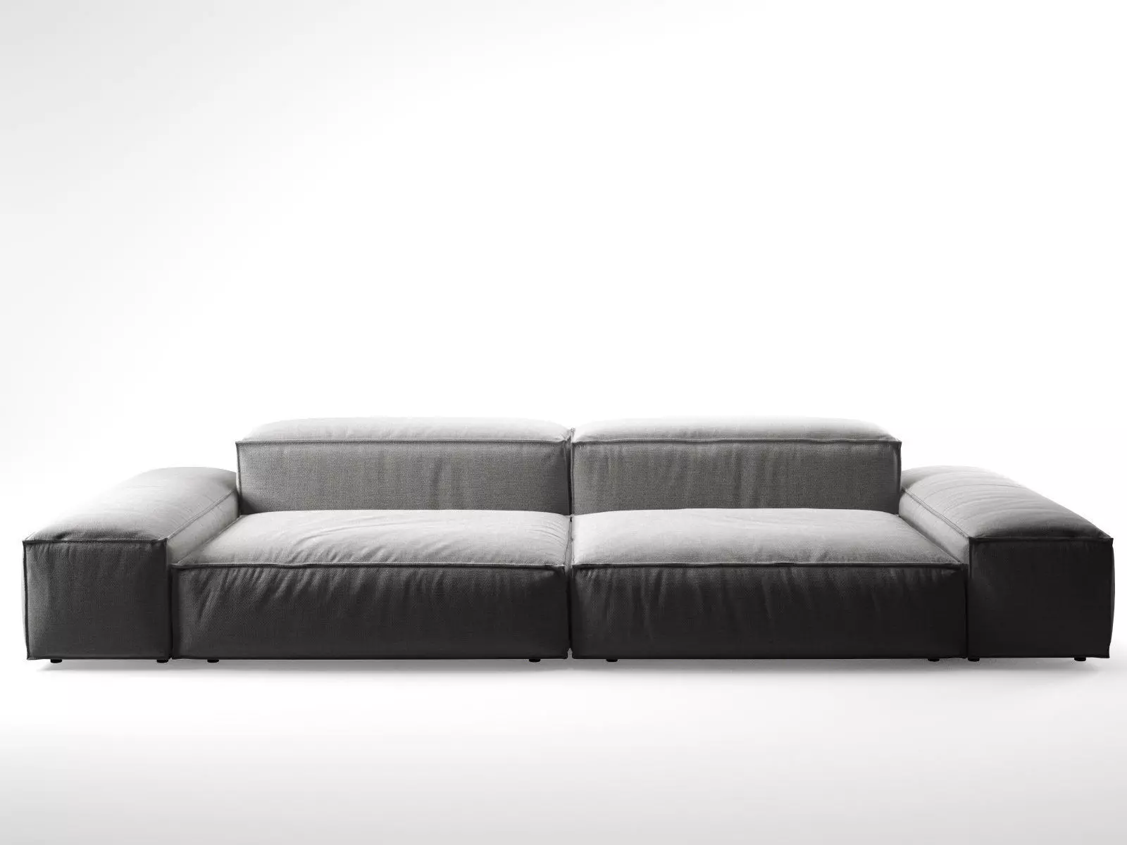 E A seater sofa leather 3D model_6