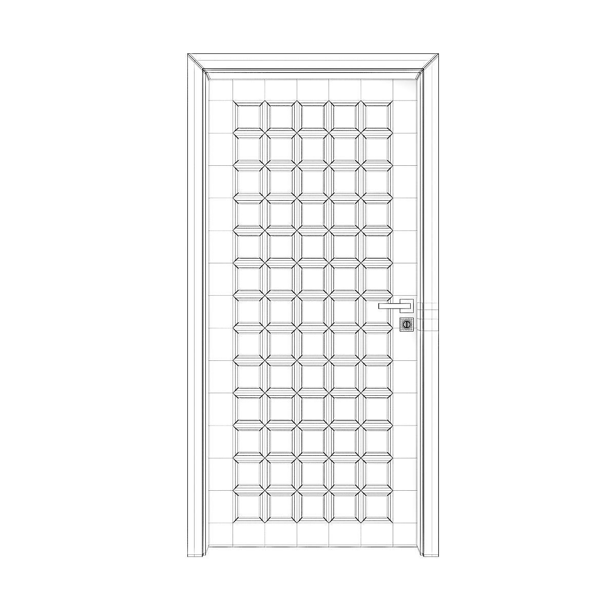 Interior Door 3D model_4