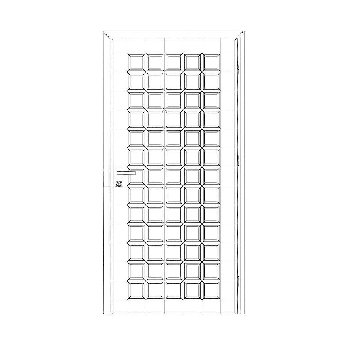 Interior Door 3D model_6