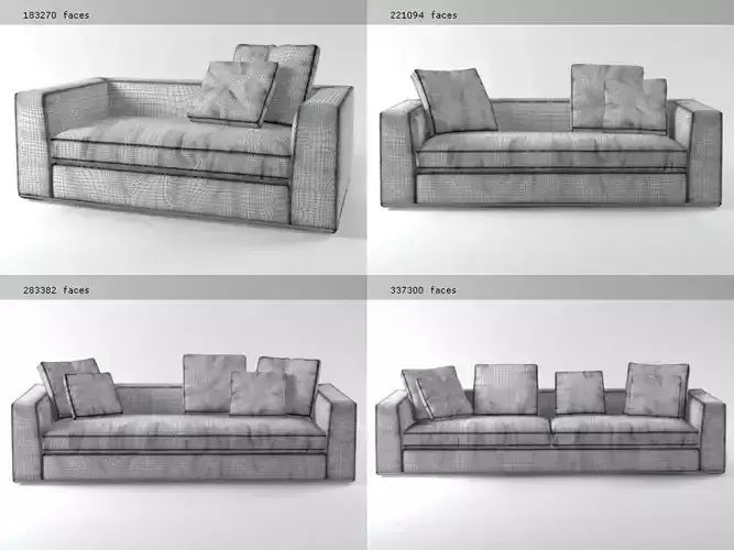 P S seater sofa