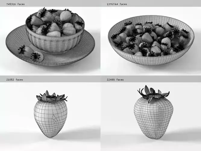 S strawberry cutting board