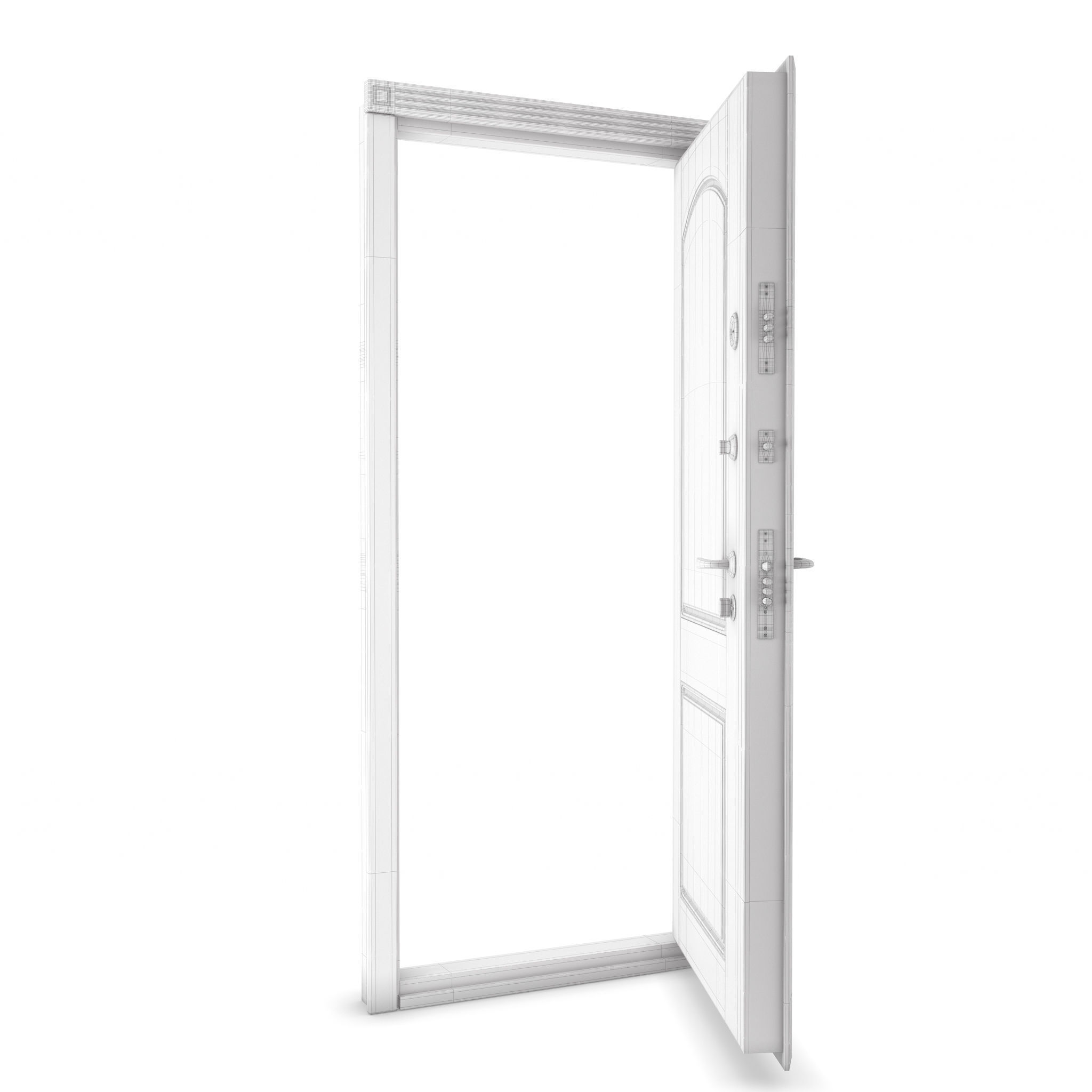 The front door Milano 3D model_11